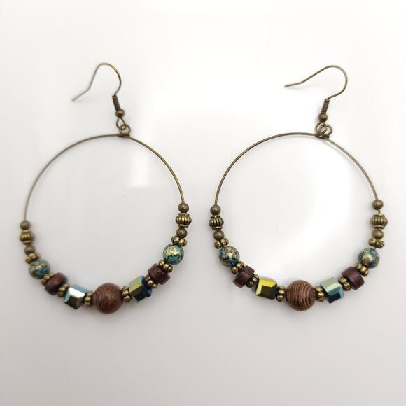 Boho Hoop Earrings - Picture 5 of 7